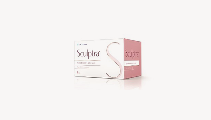 Sculptra by Galderma poly-L-lactic acid product box | Bar Beauty Medical