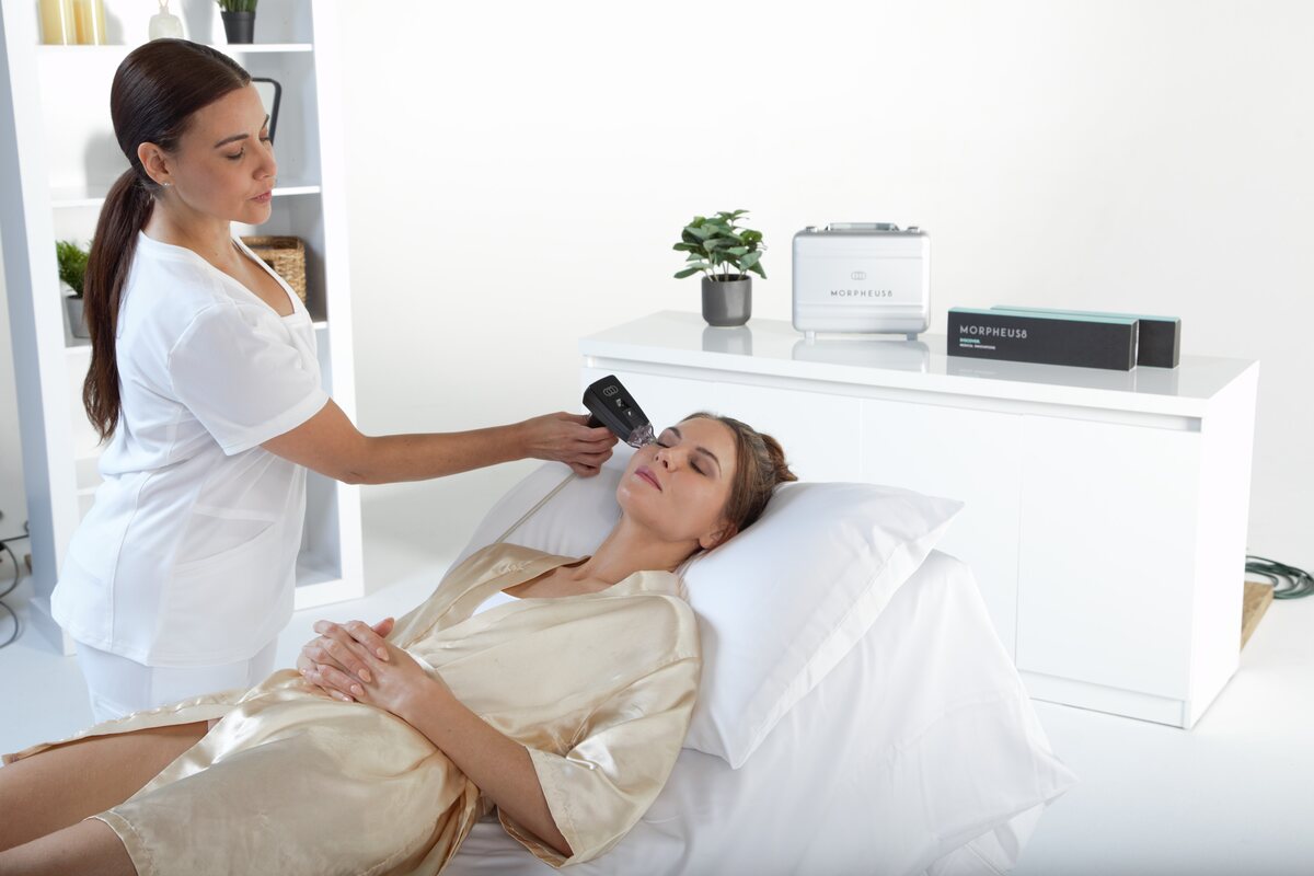 Morpheus8 radiofrequency microneedling treatment