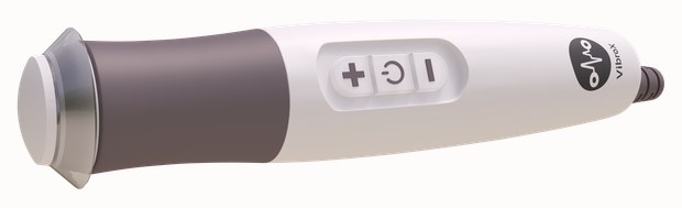 VibroX microdermabrasion handpiece with vibration and red LED