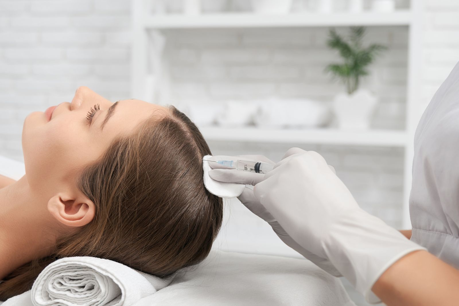 PRP hair restoration scalp injection at Bar Beauty Medical, CityPlace Toronto